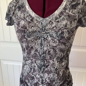 Embellished tee shirt-a little sparkle/